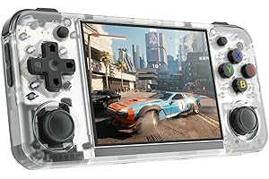 LNCBOC RG35XX H Handheld Game Console, HDMI TV Output 3.5'' IPS Screen Linux OS Retro Video Games Player Built-in 5000+ Games, 64G TF Card Support 5G WiFi Bluetooth (White)