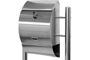 ‎STILISTA STILISTA Briefkasten V2A Edelstahl Zeitungsfach Modell wählbar halbrund