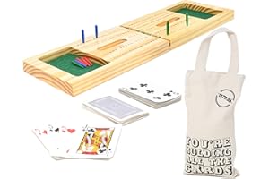 Big Game Hunters Wysokiej jakości składana deska do łóżeczka dziecięcego z kołkami i kartami, podróżna deska do łóżeczka dziecięcego w wygodnej torbie – kompletna przenośna gra do zabawy dla rodziny i