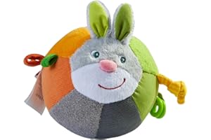 HABA 305829-Stoffball Hase Hops, Ball ab 6 Monaten Palla, Colore Grigio, 305829