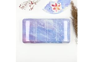 My Rock Way Palette de Peinture Magic Water Vide en métal pour Aquarelle 48 Demi-Godets ou 24 Godets avec Palette de mélange et Anneau de Pouce. Boîte d'aquarelle de Voyage, Parfait pour Un Cadeau