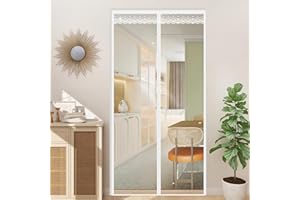 JIAJUTUI001 Invierno Cortina para Puerta Magnética Termica Aislante Frio y Calor Interior Transparente EVA Cortina de Puerta Entrada para Dormitorio Personalizable Cortina para Puerta (110x260cm)