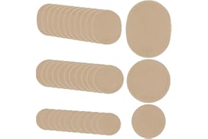 PEUTIER 36stk Moleskine Patches, Schützende Blasenpflaster Bequemes Blasenklebeband Weiche Kaffeefarbene Fersenpolster für Füße Schuhe Zehen Fersen (3 Größen)