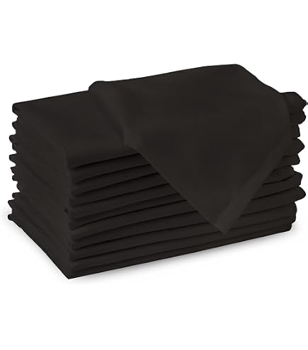 Serviettes De Table En Tissu Coton-lin – Lot De 6, 20x20 Cm, Gris – Lavables, Réutilisables – Pour Mariage, Fêtes, Restaurant