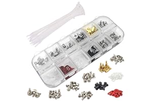 Akuoly Lot de 135 Vis pour Ordinateur M3 M3,5 M5 pour Réparation d’Ordinateur/PC Boîtier, Carte Mmère, Ventilateur