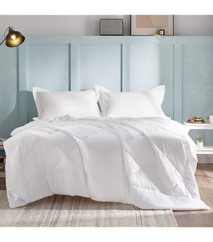 Couette Légère Abeil Douceur Infinie 240x260cm - Microfibre Peau De Pêche, Lavable Machine