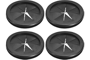 QUARKZMAN 4pz Passacavo 2-13/16"(72mm) ID 3-1/8"(80mm) Guarnizione per Cavi Passacavo in Gomma Gommini Passacavo Elettrico per Firewall Guarnizione per Cablaggio Elettrico, Nero