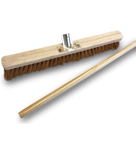 Balai Compact Kerbl 40cm - Manche Bois Avec Support 24mm - Nettoyage Pratique