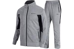 donhobo Herren Jogginganzug Trainingsanzug Sportanzug Fußball Sporthose Hoodie Hose für Gym Warm Tracksuit