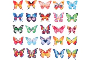 Bestonzon Lot de 100 décorations comestibles en papier gaufrette 3D pour cupcakes et gâteaux de mariage