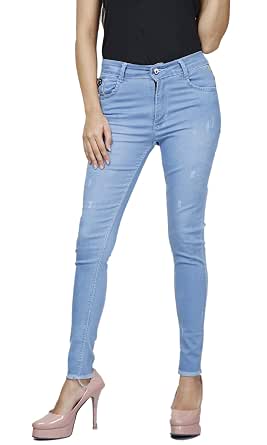 Buy Rivex Women's Sky Blue Jean | Denim 