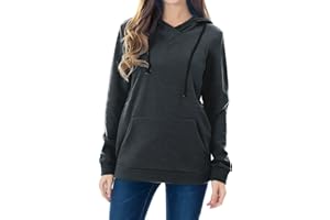 Smallshow Nursing Hoodies Fleece Maternity Sweatshirt for Breastfeeding