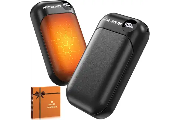 Calentador de Manos Recargable 2 en 1, Calienta Manos Electrico Duración hasta 9 Horas, Calientamanos con 4 Modos 40-55°C, Ideal para Deportes al Aire Libre/Golf/Camping/Regalo