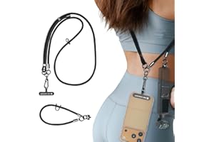 K&F CONCEPT Cinturino Universale Telefono Con Vite da 1/4", Cinturino Regolabile Compatibile Con iPhone/DJI Osmo Pocket 3/Insta360/GoPro/Action Camera, Cordino Per Telefono a Tracolla Per Viaggi