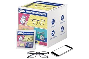 ICEPAC Lens Cleaning Wipes, Quick-Drying, 300 Pack, for Glasses, Cameras, Phones and Screens