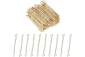 AnAsh Hair Pins 60 Pcs, Bobby Pins for Women, Hair Grips for Thick, Thin, Wavy, Curly, Long, Short Hair, Hair Clips for Styling Sectioning, Wearing, Casual, Party, Travel, & Weddings (Blonde)
