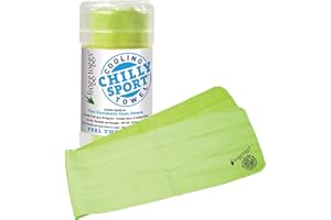 FROGG TOGGS Chilly Sport Cooling Neck & Head Band Towel, Size 7.5" x 33"