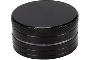 Evergreen Labs Grinder Klein Metall Crusher Kräutermühle Crinder Aus 100% Aluminium, Durchmesser Größe 40mm 2 Teilig, Farbe Schwarz Für Getrocknete Kräuter, Spice, Gewürze