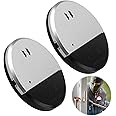 2pcs Window Vibration Alarm Sensor 130dB Siren Ultra Slim Window Alarms Glass Break Security Alert Alarm Sensors Window Vibration Alarms Stick on for Home Office Caravans Dorm Shed Doors Windows RV