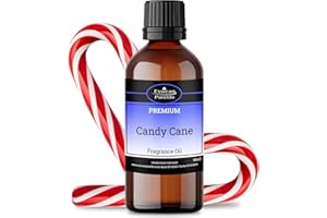 AUTHENTIC OIL CO Candy Cane Fragrance Oils for Diffuser, Highly Scented Oil for Making Candle, Soap, Wax Melt, Oil Burners, Cosmetics Grade - Aromatherapy Diffuser Oils - Vegan Friendly & UK Made - 50ml