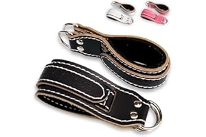 RLG RL GRIPS RL Grips® Tobilleras Deportivas de Cuero para Poleas de Gimnasio - Correas de Tobillo Fitness de Entrenamiento - Tobilleras de Piel para Gym Cable Musculación Fuerza