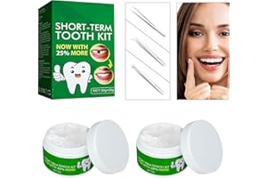 FunnAura Temporary Tooth Filling Kit with Tweezers, Moldable Teeth Repair for Missing Broken False Chipped Teeth