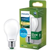 PHILIPS Ultra Efficient Matte LED Bulb, E27 Base, 7.3 W &ndash; 1535 Lumens, Warm White Light (2700 K)