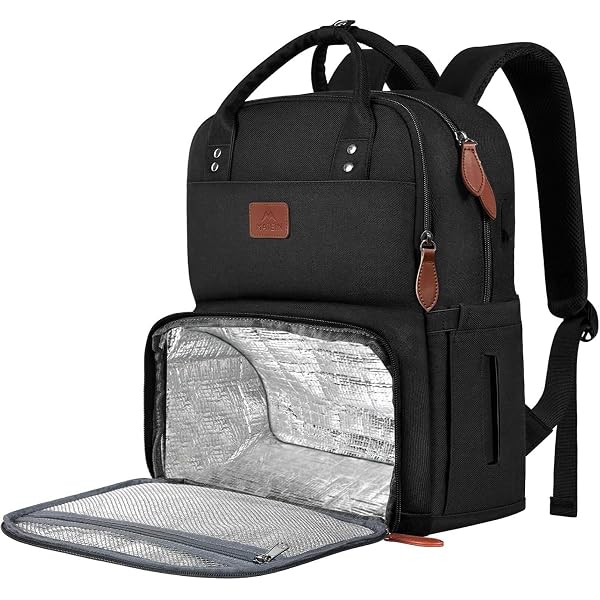 Weitars Sac à lunch isotherme pour femmes, boîte à lunch étanche pour le travail, sac à lunch extra grand avec bandoulière amovible et poches