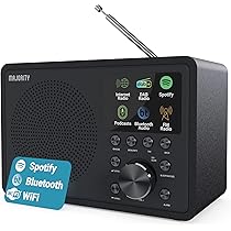 Sveglia Digitale Da Comodino Radio Philips Audio Radio Internet PR802/12 Dab Internet Radio (Bluetooth Radiolina Portatile