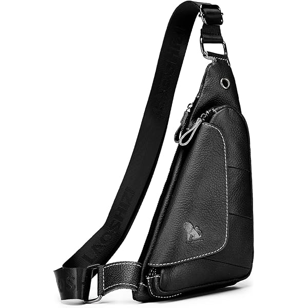 Pundarika leren sling bag voor mannen crossbody tas Echt leer Casual