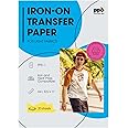 PPD 20 x A4 PREMIUM Inkjet T-shirt Transfer Papier, Transparante Transfer Folie speciaal voor licht textiel, strijkijzers en 