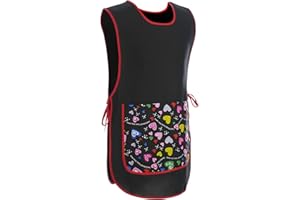 H HANSEL HOME Grembiule Pulizia Igiene, Casacca Donna da Lavoro, Uniforme da Lavoro