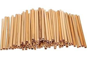 LIFKOME Reed Pole Bee Tube 100Pcs Natural Light Yellow Bee Nesting Tubes for Pollination