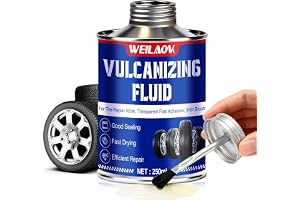 WEILAOK Vulkaniserande lim, 250 ml reparation av bilpunkteringar, cykellim med borste, lämplig för snabb reparation av läckor eller sprickor i olika däck