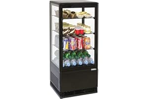 Casselin CVR78LN - Mini vitrine réfrigérée Positive 78L Noire