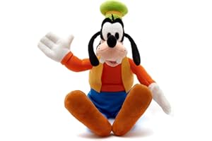 Disney Store Peluche pequeño de Goofy, Altura: 36 cm, el emblemático Goofy de Peluche Presenta Detalles Bordados y Luce su Particular Atuendo, Adecuado para Todas Las Edades.