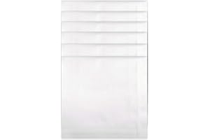 Style Square 100% COTTON HANDKERCHIEFS LARGE MENS HANKIES 50 CM (20 INCH) WHITE KING SIZE (50 CM)