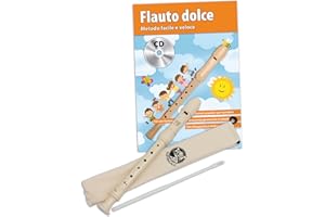 CASCHA Flauto Dolce con Diteggiatura Barocca, Metodo in Italiano e CD, Set con libro in italiano