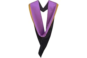 EVS Evess University Academic Graduation Hood - Bachelor (Purple with Gold rim)