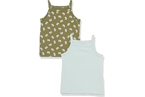 Amazon Aware Camisola en algodón elástico Niña, Pack de 2