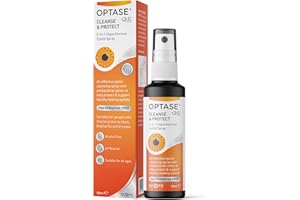 Optase Cleanse & Protect - 2-in-1 Hypochlorous Acid Eyelid Spray - for Daily Cleansing with Antibacterial Action - for Eyelids and Surrounding Skin - Preservative Free - 250 Sprays