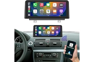 Road Top Wireless Carplay & Android Auto, 10.25 inch Car Stereo Receiver for BMW 1 Series E81/E82/E87/E88 2004-2008 Year with CCC System,1920 * 720 Car Touchscreen Multimedia Radio Receiver