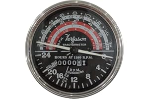 APSMOTIV 193966M91 Tacómetro compatible con tractores Massey Ferguson TO35, F40, F50, 65, MF 35, 133, 135, 140 - En sentido contrario a las agujas del reloj