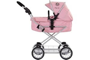 Daisy Chain Destiny, Carrozzina per Bambole con Sistema da Viaggio - Raccomandata per Bambini dai 5 ai 9 Anni. (Classic Pink)