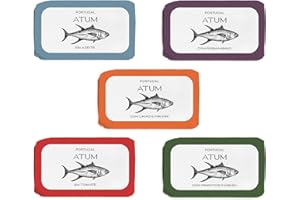 ‎FEINKOST MACHADO Feinkost Machado – 5er Set Thunfisch (je 120g) | Mit Thunfisch in Olivenöl, Rosmarin, Tomatensauce, Padron Paprika, Zitrone & Piri Piri | Mediterraner Genuss aus Portugal – Für Salate, Pasta & Tapas