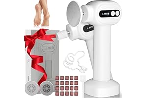 MEAYLL Hornhautentferner Elektrisch Neueste PediküRe Set Fußpflege Elektrisch, Elektrischer Hornhautentferner Footglow, Dermaglide Hornhaut Entfernen für Fuß & Nagelpflege Geschenke für Frauen Männer Weiß