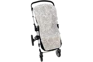 Funda de Verano para Silla Paseo Universal Rosy Fuentes- Colchoneta para Carrito Bebé- Transpirable-Compatible con Bugaboo, Jane, Concord, Baby Jogger, Bebecar…0-camel
