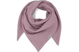 hutch&putch Musselin-Halstuch Kinder 90cmx90cm - Dreieckstuch Kinder aus Bio Baumwolle - Schal für Kinder- weiches Musselin Halstuch Kinder für Junge & Mädchen