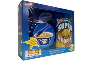 FUNTASY GIFTS Batchelors Super Noodles Bowl - Noodleicious Gift Set - Perfect Festive Gift - Pack Of Super Noodles And Spork, Cute Boxed Noodle Gift Set For Noodles Lovers at Christmas
