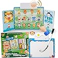 Goyal's Montessori Zoo Animal Theme DIY Point Reading Book | Educational Activity Puzzle, Matching Game & Learning Toy for Kids with Erasable Whiteboard on Back